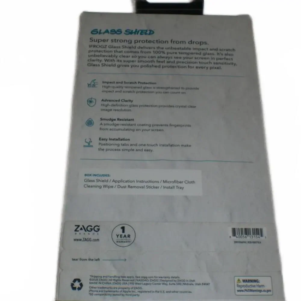 ZAGG Invisible Shield Glass shield tempered glass for new iPhone 5.4'' 2020
